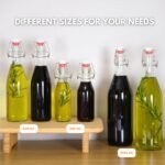 FastRack Swing Top Glass Bottles |33 oz – Pack of 6 | Clear Flip Top Glass Bottles for Home Brewing, Carbonated Drinks, Kombucha, Fermentation, Water | Food Grade – ECO Friendly - Image 6