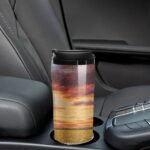 Digital Horse Sunflower Field Sunset Travel Coffee Mug with Flip Lid Anti-Slip Base Tumbler Water Bottle - Image 7