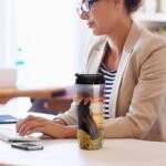 Digital Horse Sunflower Field Sunset Travel Coffee Mug with Flip Lid Anti-Slip Base Tumbler Water Bottle - Image 8