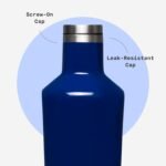 Corkcicle Classic Canteen Insulated Water Bottle - Stainless Steel Reusable Tumbler - Triple Insulated - Keeps Drinks Cold 25 Hours or Hot 12 Hours - Cupholder Friendly - Midnight Navy - 16 oz - Image 4