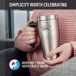 THERMOS ICON SERIES, Stainless Steel Mug, Granite, 16 oz - Image 4