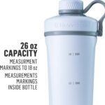 BlenderBottle Radian Shaker Cup Insulated Stainless Steel Water Bottle with Wire Whisk, 26-Ounce, Matte Rose Pink - Image 3