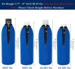 Linkidea Disposable Water Bottle Sleeve Compatible with Smartwater 16.9/20Fl Oz, Evian 16.9Fl Oz, Insulated Neoprene Plastic Bottled Water Cover with Lockable Zipper (2 Pack/Blue) - Image 3