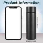 Irenare 5oz Mini Water Bottle Mini Insulated Stainless Steel Bottle Purse Water Bottle Cute Leak Proof Flask Keeps Drink Cold and Hot for Purse Women(Black, White,2 Pieces) - Image 3