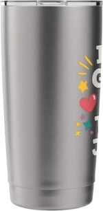 JESSIE Personalized Retro Girls Custom JESSIE Name Stainless Steel Insulated Tumbler - Image 4