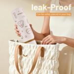 24 oz Insulated Water Bottle with Straw & Handle, Cute Double Wall Vacuum Stainless Steel Tumbler, Fits Car Cupholder, Leak Proof Water Flask Jug for Travel, Camping, Gym and School (Brown) - Image 7