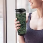 Green Army Digital Camouflage Tumbler with Lid Insulated Stainless Steel Coffee Tumbler Leak Resistant Water Bottle Reusable Iced Coffee Cup Vacuum Double Wall Travel Mug for Outdoor - Image 8