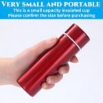 4 Pack Mini Stainless Steel Water Bottles, 4 Oz Small Insulated Purse Pocket Water Bottle, Portable Slim Leak-proof Hot Cold Drink Flask for Travel, Sport, Camping - Image 4
