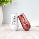 Rosehut Personalized Champagne Tumbler,Custom Stainless Steel Insulated Wine Glass with Name Engraving - Bridesmaid, Maid of Honor, Wedding Party Gifts - Gift for Her (Gold) - Image 4