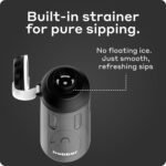 BOBBER 30 oz Tritan Water Bottle with Strainer Mesh, Premium Quality — BPA Free, Leak Proof & Dishwasher Safe Sports Water Bottle — Lightweight Portable No Spill Water Bottle for Adults (Black) - Image 5