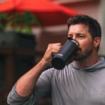 RTIC 20oz Road Trip Travel Mug with Lid and Handle, Ceramic Lined, Insulated, Stainless Steel, Metal, Double Wall Vacuum-Insulation, Portable Coffee, Tea Cup for Hot and Cold Drink, Beach - Image 4