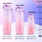 32oz Water Bottle with Removable Straw and Spout Lid Two Ways to Drink, 18/10 Stainless Steel Insulated Water Bottle, BPA-Free, Leak Proof, Double wall, for Sports, Gym - Image 7