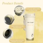 Mr&MrsGifts Miss to Mrs Tumbler, Bride to be tumbler for engagement gifts，Mrs coffee mug for bride gifts, Mr Mrs champagne tumblers with Lid and Straw - Image 3