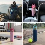 22oz Insulated Stainless Steel reusable hydration Water Bottle with chug lid for sports and healthy lifestyle - leakproof lid, Sweat-proof BPA Free to Keep Beverages Cold or Hot (Blush Pink) - Image 3