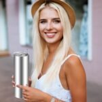 Skinny Tumblers Bulk 20 oz Stainless Steel with Lids and Straws Blank Slim Insulated Cup Double Layer Water Cups for Travel, DIY(Silver,24 Pcs) - Image 6