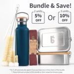 Bambaw Insulated Water Bottle 16 oz, Blue Water Bottle Stainless Steel, Reusable Water Bottle Dishwasher Safe, Stainless Steel Water Bottle Insulated – Aegean Blue - Image 5