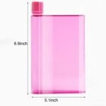 Reusable Slim Flat Water Bottle 420ml Portable - Fits in Pocket &Random Corner.Portable Cup for School,Sports, Travel, Dining Time - Image 3