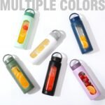 32 oz Glass Water Bottle, 1 Liter Glass Tumbler with Straw, Reusable Drinking Bottles with 2 Lids-Handle Lid&Bamboo Straw Lid, Silicone Sleeve, for Sports, Home,1 Pack-Purple - Image 7