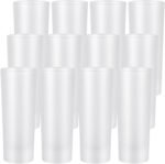 3 oz Sublimation Shot Glass Blanks - 12 PCS Sublimation Frosted Shot Glasses,Personalized Glass Cups with Heavy Base, DIY Wine Tumbler for Whiskey,Tequila,Vodka - Image 3