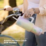 Simple Modern 40 oz Trek Tumbler with Handle and Straw Lid | Cup Holder Friendly Insulated Stainless Steel Travel Mug | Sea Glass Sage - Image 8