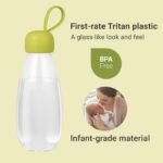 emoi BPA Free Water Bottle, 16oz/480ml Cute Water Bottle with Carrying Strap, Ideal for Kids Boys Girls Students Women Healthy Hydration-Green - Image 3