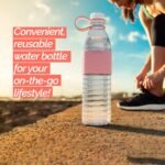 Copco Hydra 20 oz Tritan Water Bottle with Leak-Proof Lid & Textured Grip - BPA-Free, Dishwasher Safe, Easy Twist-Open for Ice & Fruit - Fits Cup Holders, Lightweight, Durable(Pink) - Image 3