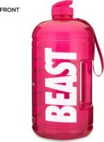 Hydra Cup Pink 64 oz Half Gallon Water Jug, Motivational Water Bottle with Straw & Time Markers, BPA Free - Image 3