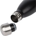 Brimma Insulated water bottle, Double Wall Vacuum Insulated, Simple Modern Water Bottle, for Sports and Travel, BPA Free - 17 Oz Black (500 ml) - Image 3