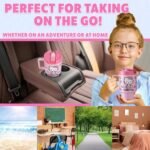 Get Trend Hello Kitty Sanrio Kids Water Bottle with Straw 16.9 oz BPA Free Leakproof Plastic Cup with Lid Handle Kawaii Tumbler Gifts for Kids (Pink Hello Kitty) - Image 4