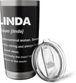 Linda Name Stainless Steel Insulated Tumbler - Image 5
