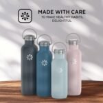 Lifefactory 24-Ounce Stainless Steel Vacuum-Insulated Sport Bottle, Desert Rose - Image 4