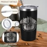 YOUKE OLA 20 Pack Stainless Steel Tumbler Bulk Insulated Vacuum Travel Mug with Straws Powder Coated Coffee Mug Gift for Laser Engrave, 20oz Black - Image 5