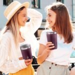 Ideus 20 oz Tumbler, Travel Coffee Mug with Splash Proof Sliding Lid, Double Wall Stainless Steel Vacuum Insulated Coffee Mug for Home and Office, Keep Beverages Hot or Cold, Red Violet - Image 4