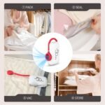 16 Pack Travel Vacuum Storage Bags with High Pressure Electric Pump - Vacuum Seal Compression Bags for Clothing, Luggage & Suitcase Space Saving - Image 8