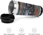 Graffiti Hip Hop Digital Tumbler with Leak-proof Lid Large Stainless Steel Cups Vacuum Travel Mug Reusable Coffee Cup Insulated Water Bottle for Gift Camping Office Home Car Cup - Image 4