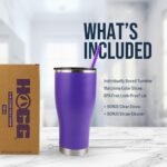 Hogg 30 oz Modern Curve Case (24 Units) - Purple, Powder Coated Tumblers for Laser Engraving, Engravable Tumblers Bulk, Stainless Steel Cups Bulk, Insulated Cups with Lids and Straws - Image 5