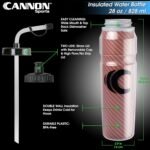 Cannon Sports 28oz Insulated Squeeze Water Bottle with Straw, Leak Proof Lids, 2 lids (Straw and Squeeze), Double Wall Insulation, Wide Mouth, BPA-Free (Orange) - Image 3