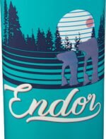 Star Wars Endor Stainless Steel Water Bottle, 18oz - Fun Retro Design - Vacuum Insulated Travel To-Go Thermos Mug w/Lid - Movie Gift for Kids, Teens, Adults, Men, Women, Father's Day - Image 3