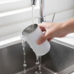 Stainless Steel Mouthwash Cups, 12oz/350ml White Metal Drinking Cup Toothbrush Cup Reusable Drinkware Home & Outdoor Activities Tumbler Cups for Coffee Bathroom office and Travel - Image 4