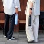 TIGER Water Bottle 27.05 oz (800ml), Ultra-Light Vacuum Insulated Travel Mug with Slanted Handle, One-Push Leak-Proof Lid, 18/8 Stainless Steel, MTA-J080WH, Smoke White - Image 4