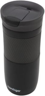 Contigo Byron Snapseal Travel Mug, Stainless Steel Thermal Mug, Vacuum Flask, Leakproof Tumbler, Coffee Mug with BPA Free Easy-Clean Lid, 470 ml, Matte Black - Image 3