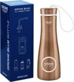 GROHE 40848DL0 Blue Thermal Drinking Bottle, Warm Sunset Brushed - Image 3