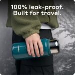 BOBBER 46 oz Stainless Steel Thermo Flask with Removable Tea Infuser – Keeps Hot 45 Hours, Cold 65 Hours – BPA-Free, Dishwasher Safe, Leak-Proof Vacuum Insulated Water Bottle (Deep Teal) - Image 4