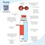 Pura Sport 18oz/ 550ml Standard Bottle with Sleeve & Silicone Big Mouth Sport Top - Non-Insulated, Stainless Steel, Warm & Cold, Leak-Proof & Spill-Proof for Kids, Toddlers, Preschoolers - Mint - Image 3