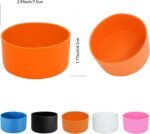5Pcs Silicone Bottle Boot, Bottom Protector Compatible with Stanley/Hydroflask/Iron Flask/Simple Modern, 2.9-3in Bottom Width of Stainless Water Bottle - Image 3