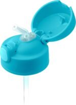 Stephen Joseph Double Wall Stainless Steel Bottles, Insulated Water Bottle for Kids Toddlers, Vacuum Insulated Bottle with Straw, BPA-Free Water Bottle – 11.8 Ounces, Mushroom - Image 3