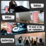 20 oz Tumbler Coffee Travel Tumblers Bulk with Lid Stainless Steel Double Wall Vacuum Insulated Mug Powder Coated Cups fit Car Cupholder for Hot and Cold - Pink, 1Pack - Image 6