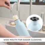 Bambaw 1 Litre Stainless Steel Water Bottle, Light Blue Water Bottle, BPA-Free Non-Insulated Sports Bottle, 1 Litre Stainless Steel Bottle – Polar Blue - Image 5