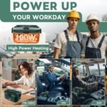 DUPASU Electric Lunch Box Food Warmer: 100W Heated Lunch Box for Adults, 1.8L Portable Fast Heating Lunchbox Food Heater for Car, Truck, Work, Travel, Lonchera Elctrica 12/24V/110-230V - Image 3