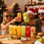 6Pack 16oz Glass Juice Bottles with Lids, Reusable Leakproof Drink Containers with Pour Spout, Glass Straws & Cleaning Brush for Juices, Smoothies, Milk and Beverages - Image 7